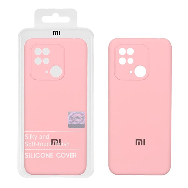 قاب سیلیکونی پاک کنی اورجینال Master Quality مدل Xiaomi Redmi 10C / Redmi 10 Power / Poco C40 - صورتی  (پک دار)